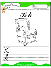 K Sesi Çalışma Sayfaları